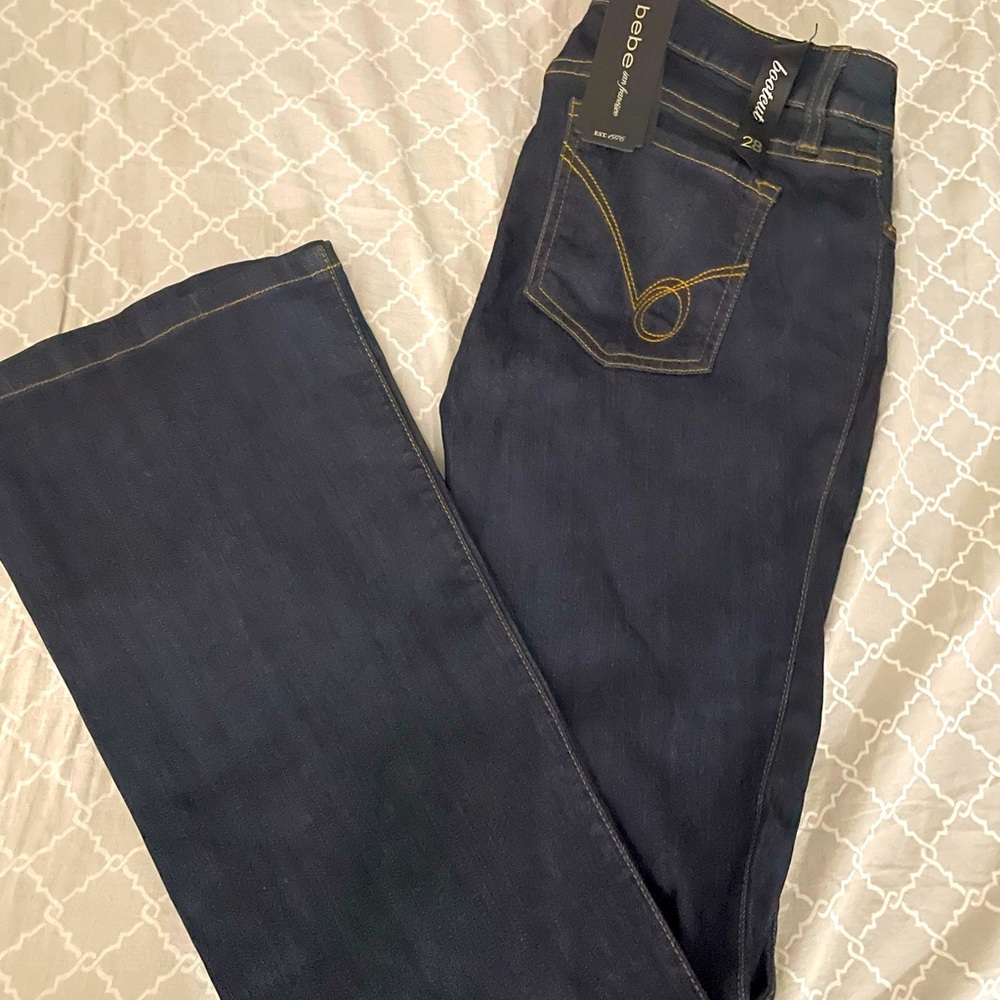 Bebe bootcut blue denim